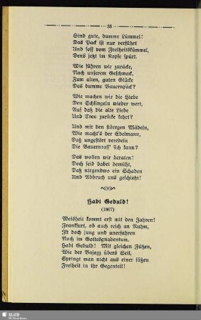 Habt Geduld! : (1867)