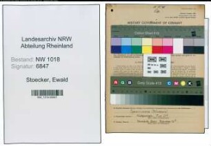 Entnazifizierung Ewald Stoecker , geb. 26.06.1902 (Lehrer)