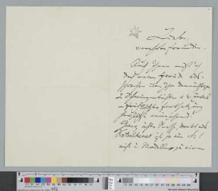 Brief an Laura von Beckerath