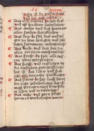 Die guldin regel, Kurzfassung