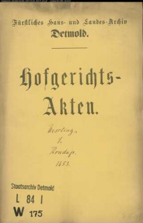Wesseling, Arnds Erben gegen Jürgen Krudups Erben und deren Kurator Jobst Gießenbier - Schuldforderung