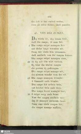 47. Von der Zungen