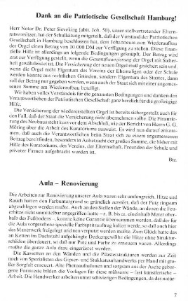 Aula - Renovierung