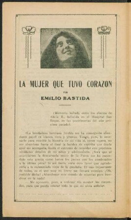 La mujer que tuvo corazón