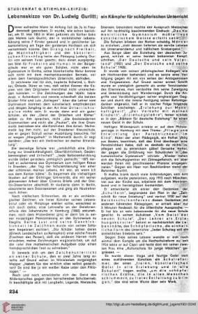 N.F. 11.1931: Lebensskizze von Dr. Ludwig Gurlitt : ein Kämpfer für schöpferischen Unterricht