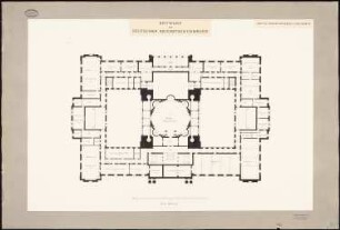 Reichstag, Berlin: Grundriss 1. Obergeschoss 1:200