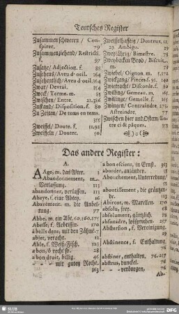 Das andere Register