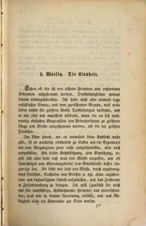 Lebenserinnerungen und Briefwechsel, 1