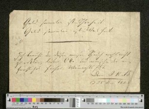 Brief an Otto Speckter
