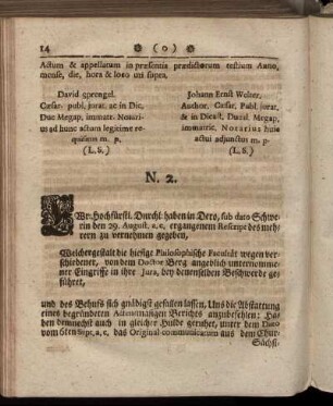 II. Die Gegen-Vorstellung Rectoris & Concilii.