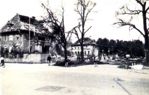 Zerstörungen Zweiter Weltkrieg. Beiertheimer Allee