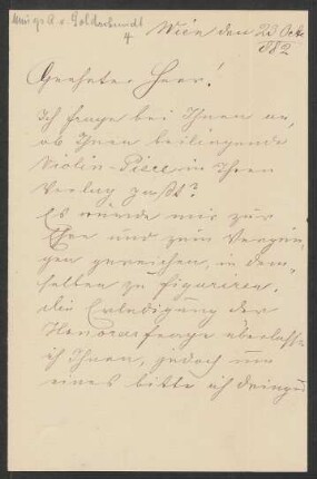 Brief an Musikverlag Ed. Bote und G. Bock <Berlin> : 23.10.1882