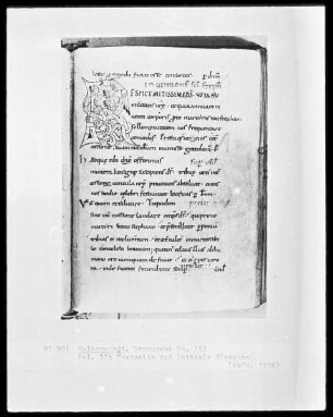 Sakramentar, Ms. 153, folio 115, Textseite mit Initiale R(espice)