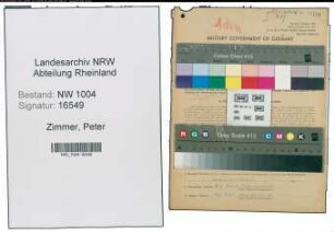 Entnazifizierung Peter Zimmer , geb. 02.05.1894 (Gastwirt)