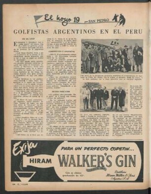 Golfistas argentinos en el Perú : El hoyo 19