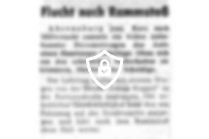 Flucht nach Rammstoß