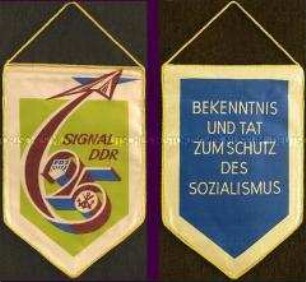 Wimpel zum 25-jährigen Bestehen der DDR