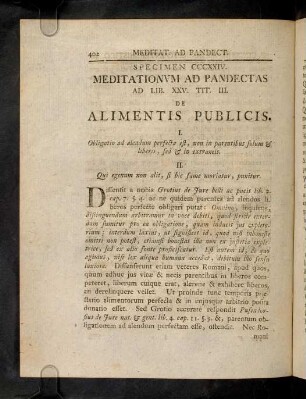 402-413, Sp. 324. De Alimentis publicis