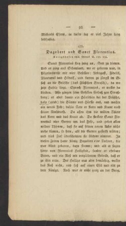 433. Dagobert und Sanct Florentius.