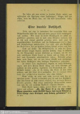 Eine dunkle Botschaft