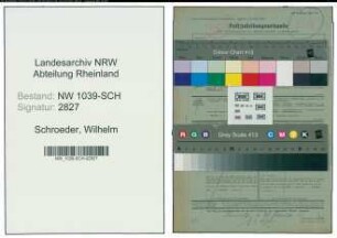 Entnazifizierung Wilhelm Schroeder , geb. 19.07.1888 (Steuersekretaer)