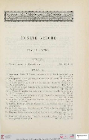 Monete greche (No. 1 - 109)