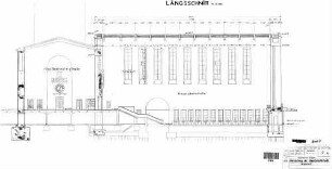 Stuttgart Hbf: Empfangsgebäude Hauptschalterhalle Dach Längsschnitt