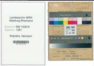 Entnazifizierung Hermann Robrahn , geb. 05.03.1910 (Polizeibeamter)