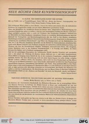[Rezension von: H. Glück, Die christliche Kunst des Ostens]