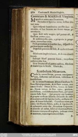 Canticum B. Mariae Virginis.