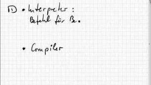 04.01 Übersetzung, Compiler, Interpreter