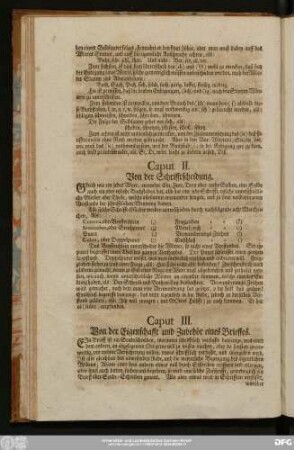 Caput III. Von der Eigenschafft und Zubehör eines Brieffes.