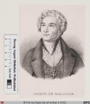 Bildnis Joseph-Marie, comte de Maistre