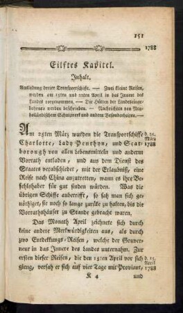 Eilftes Kapitel.