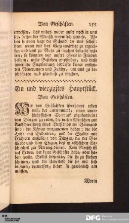 XLI. Hauptstück. Von Geschäften.