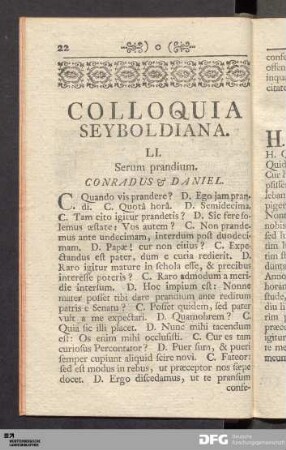 Colloquia Seyboldiana.