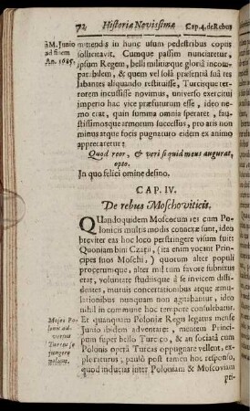 Caput IV. De rebus Moschoviticis