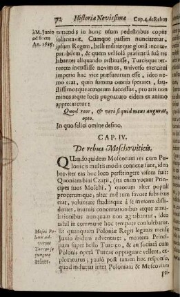 Caput IV. De rebus Moschoviticis