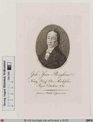 Bildnis Johann Isaac Berghaus