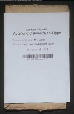 Erblasser: Bartscheer, Johann Wilhelm:
