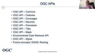 OGC APIs and the evolution of OGC standards - an update