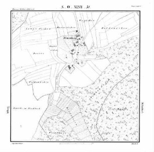 Kartenblatt SO XLVII 51 Stand 1824 ca.