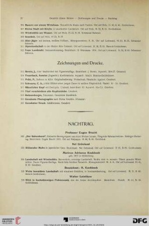 Nachtrag (Nr. 322-334)