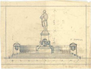Pfann, Paul; Denkmal-Entwürfe - Ansicht