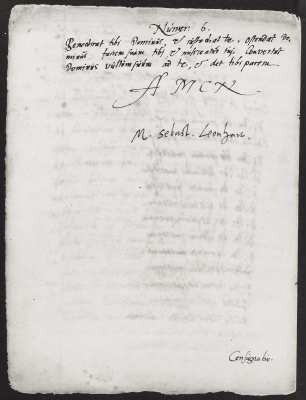 Numer 6: Benedicat tibi Dominus... AMEN. Blatt 185v