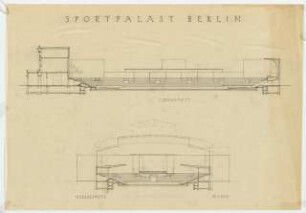 Sportpalast, Berlin-Hohenschönhausen: Schnitte 1:200