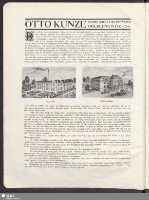 Otto Kunze Fabrik feiner Strumpfwaren