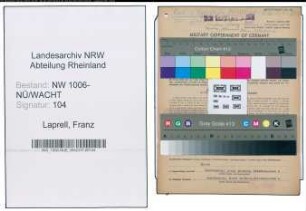 Entnazifizierung Franz Laprell , geb. 04.08.1897 (Haendler)