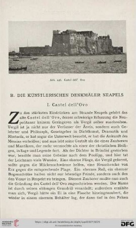 B. Die künstlerischen Denkmäler Neapels