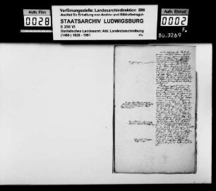 Ergänzungen und Korrekturen zum Manuskript der OAB, von Dekan Ströbele aus Riedlingen und Buchhalter Weber im STB
